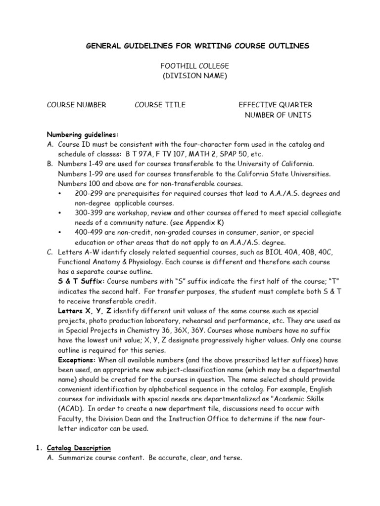 COR Standard Format | PDF | Lecture | Learning