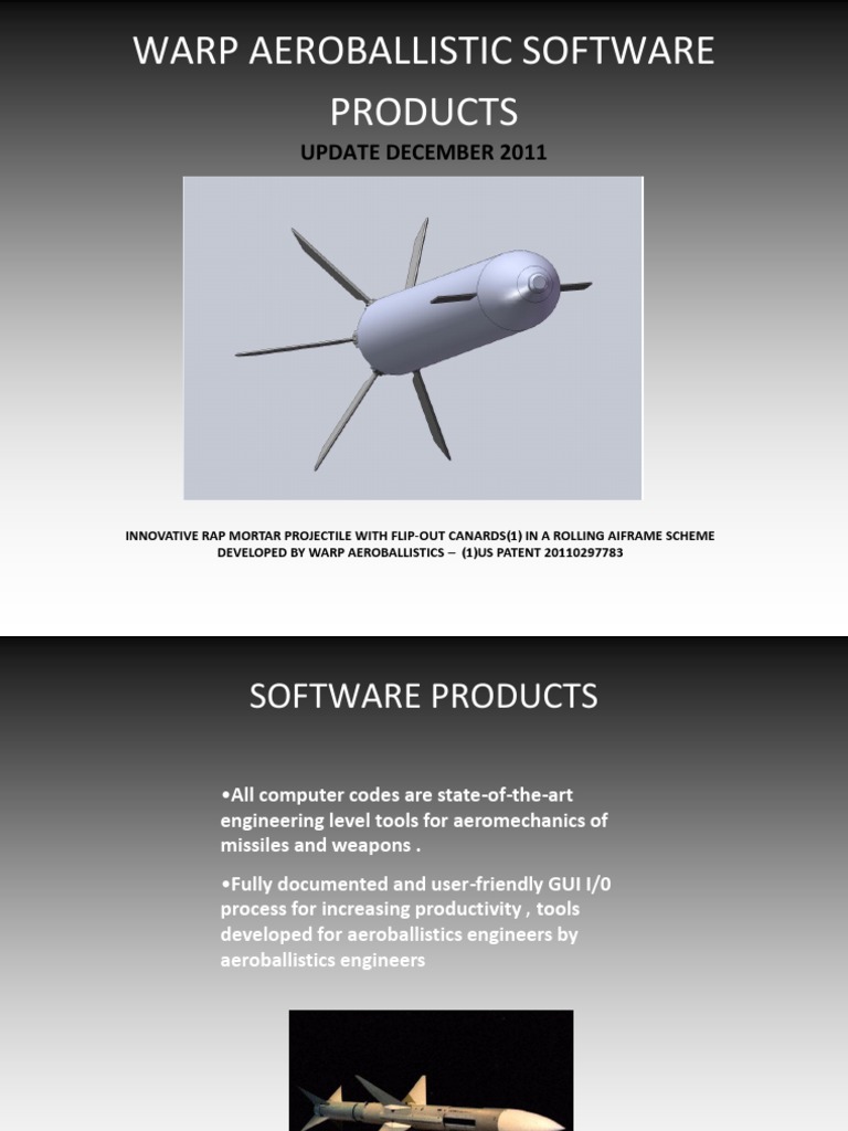 WARP Aeroballistic Software Update 2011 | PDF | Aerodynamics | Missile