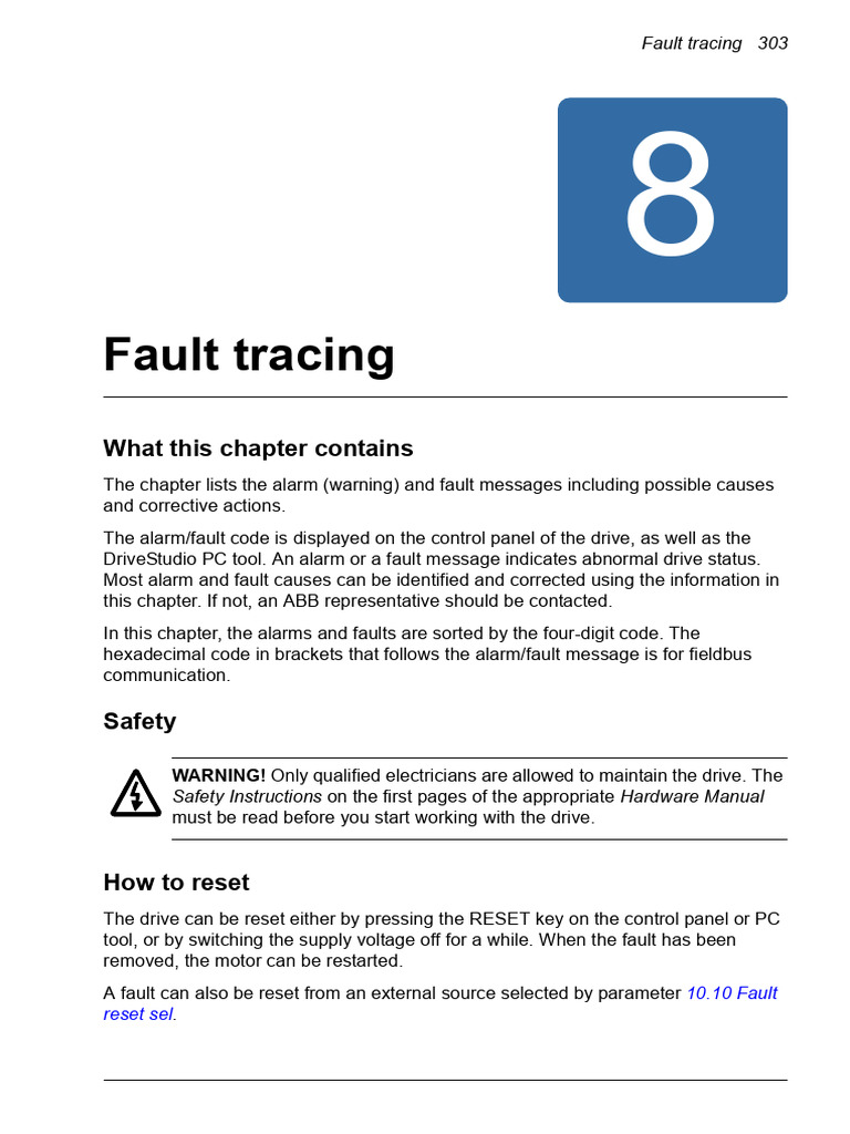 ABB Drive Fault Tracking | PDF | Resistor | Power Supply