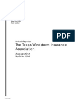 The Texas Windstorm Insurance Association: August 2012