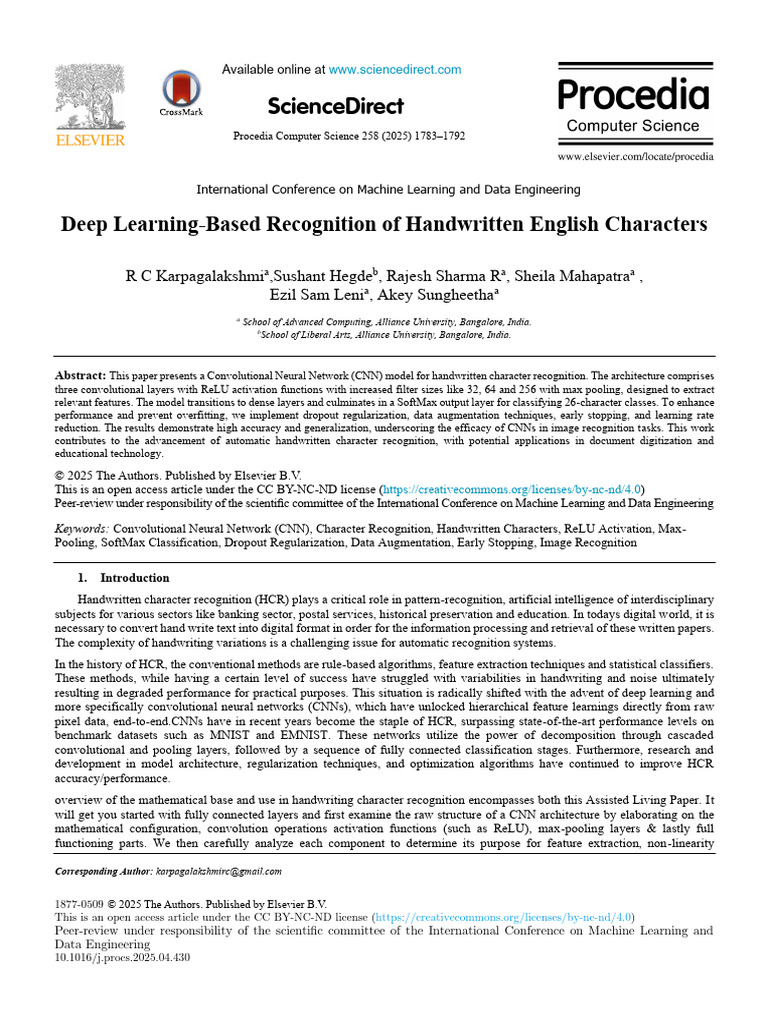 Handwriting Recognition by Using Deep Learning To Extract Meaningful ...
