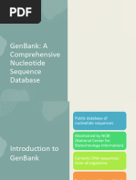 GenBank Overview | PDF | Gen Bank | National Center For Biotechnology ...