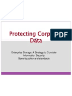 Protecting Corporate Data: Enterprise Storage: A Strategy To Consider Information Security Security Policy and Standards