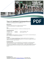 Inbjudan Tour of Jamtland Cyclosportive 2012
