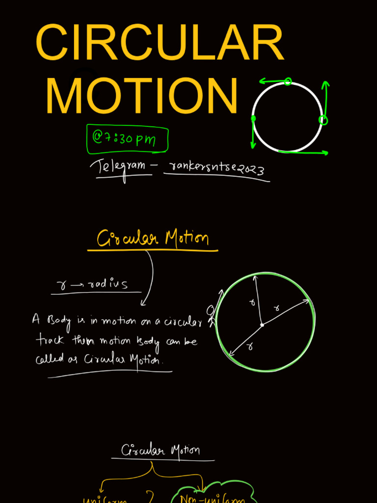 Circular Motion 01 | PDF