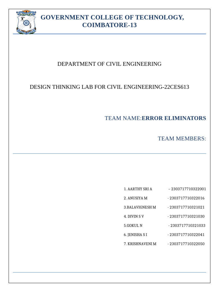 Final DTCE Report Today | PDF | Design Thinking | Learning