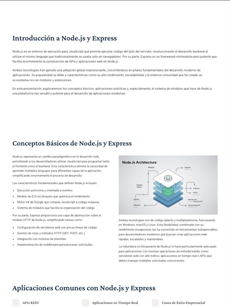 Introduccion A Nodejs y Express | PDF | Script Java | Ingeniería de ...