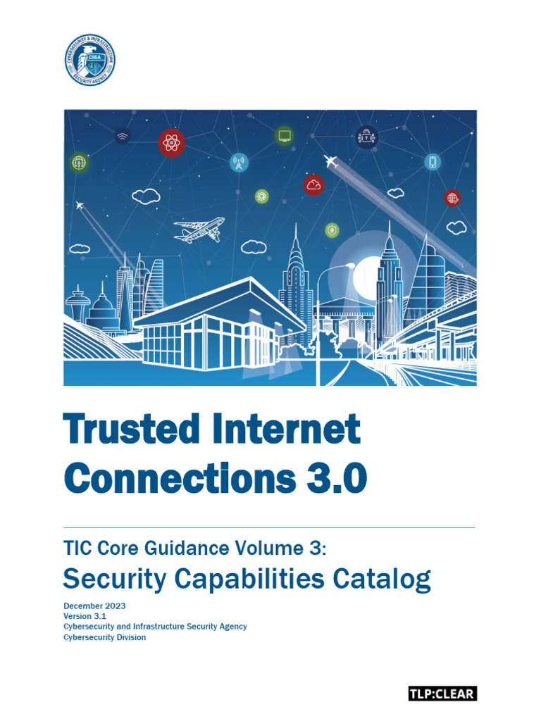 CISA TIC 3.0 - Security Capabilities Catalog | PDF | Computer Security ...