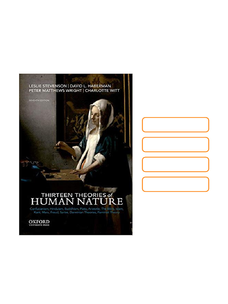 Original PDF Thirteen Theories of Human Nature 7th by Leslie Stevenson ...