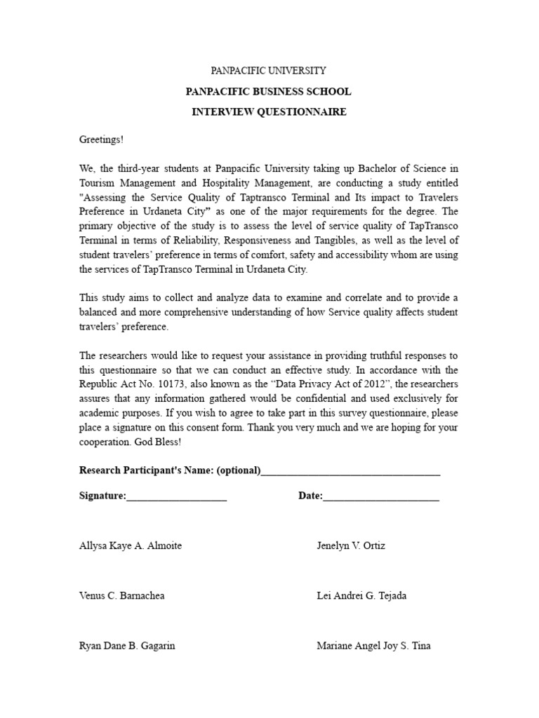 Questionnaire Validation Tool | PDF | Bus