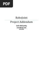 Robojoint Project Addendum: Colin Mccarthy