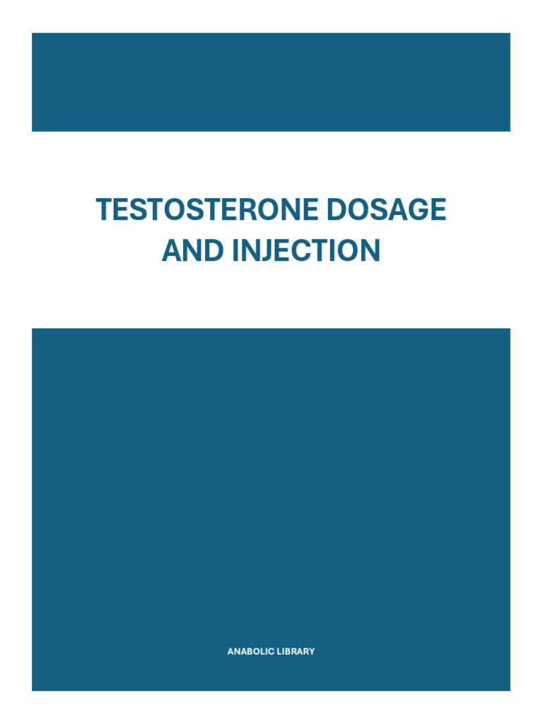 Testosterone Dosage & Injection | PDF | Injection (Medicine) | Medical ...