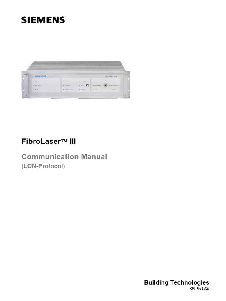 FibroLaser III Communication Manual LON Protocol - A6V10349043 - HQ en ...