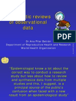 Systematic Reviews of Observational Data