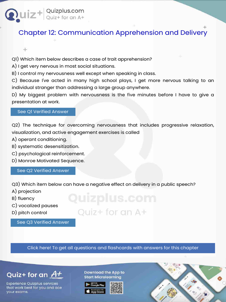 Which Item Below Describes A Case of Trait Apprehension | PDF ...