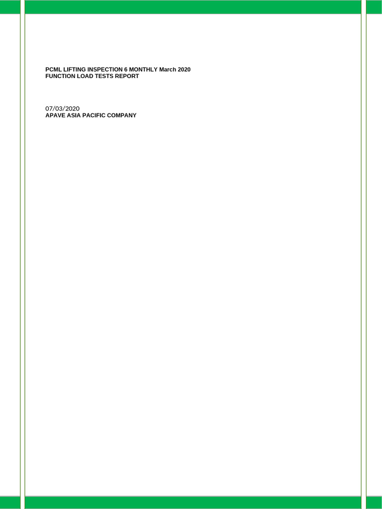 Functional Load Test Report 981 | PDF | Crane (Machine) | Manufactured ...