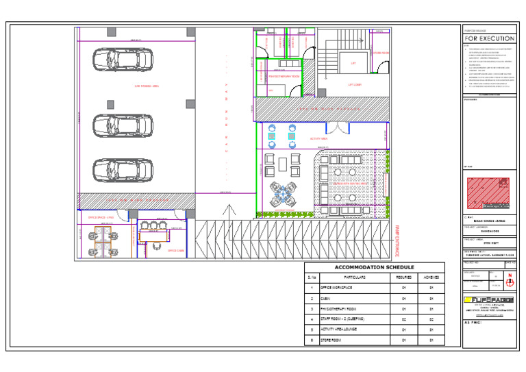 r1 19.03.26 Ishan Senior Basement Furniture Layout Dimensions | PDF ...