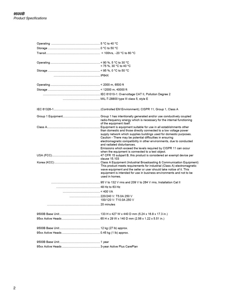 9500B Oscilloscope Calibrator Extended | PDF | Hertz | Frequency