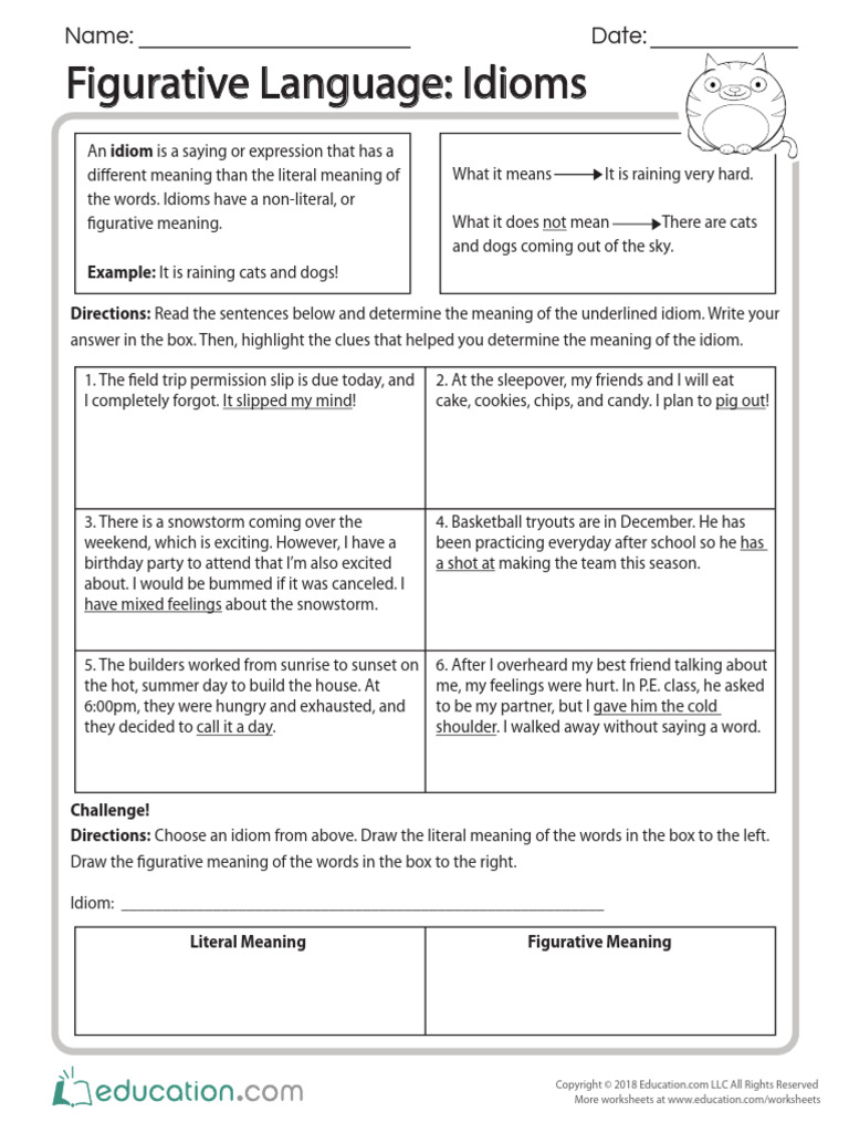 Idioms Exercises | PDF | Idiom