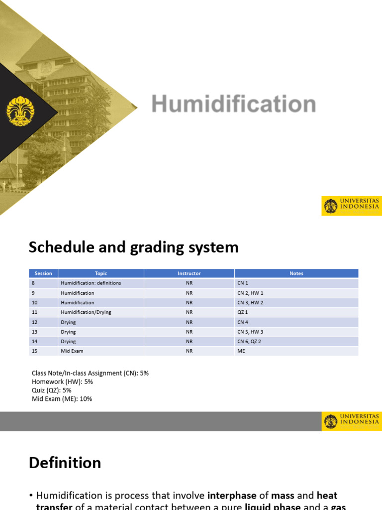 2025 Humidification | PDF | Humidity | Physical Chemistry