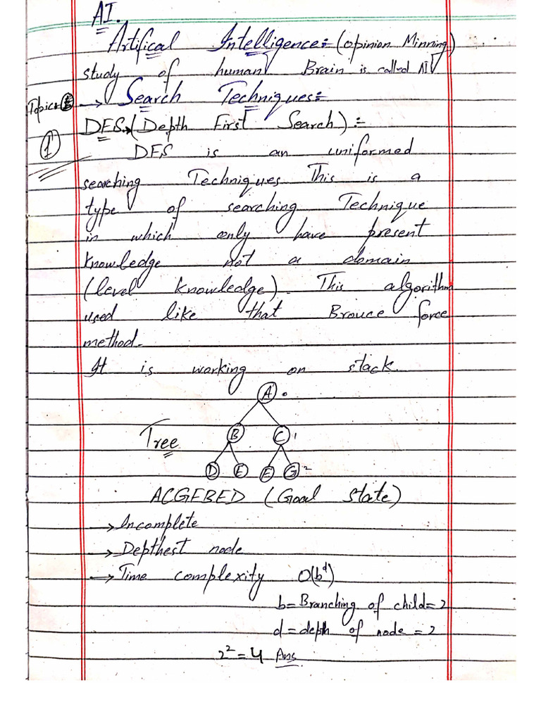 Ai Notes | PDF