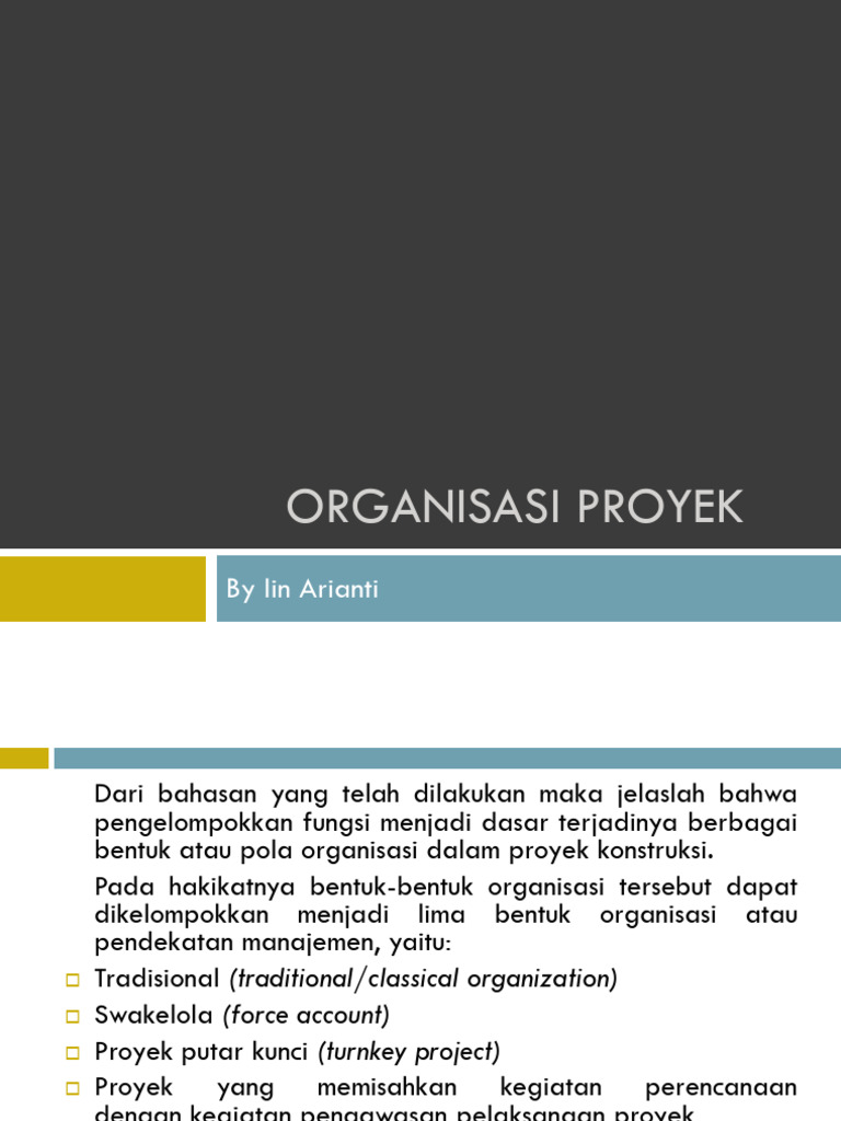 Struktur Organisasi Proyek | PDF