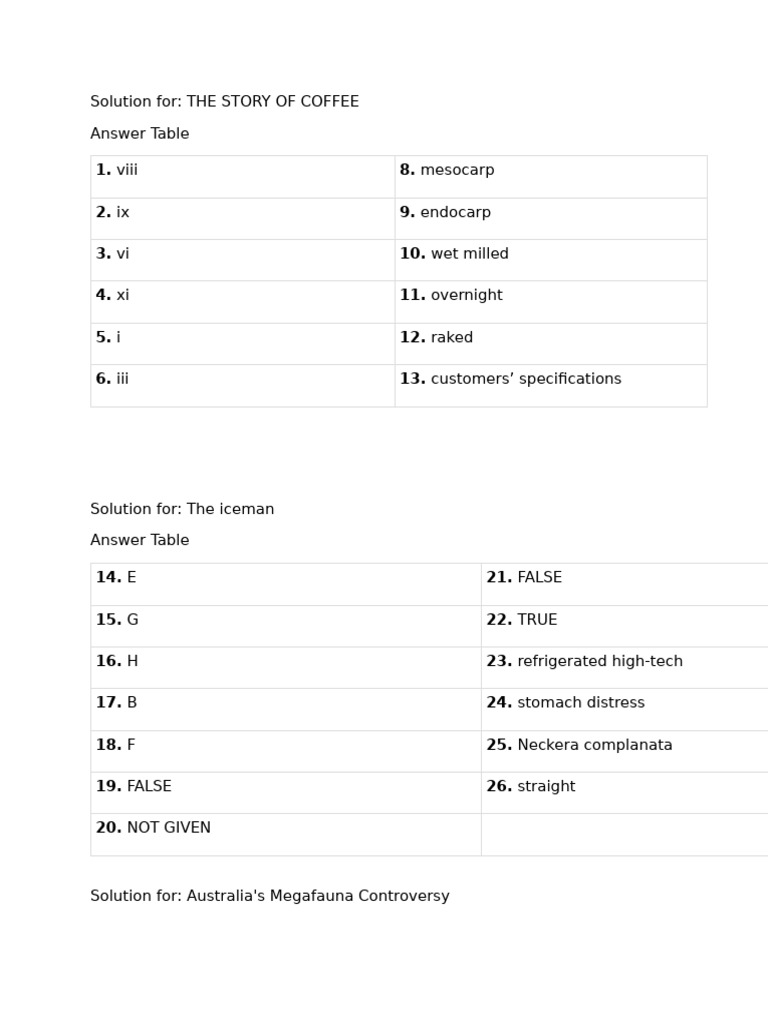 Reading Key | PDF