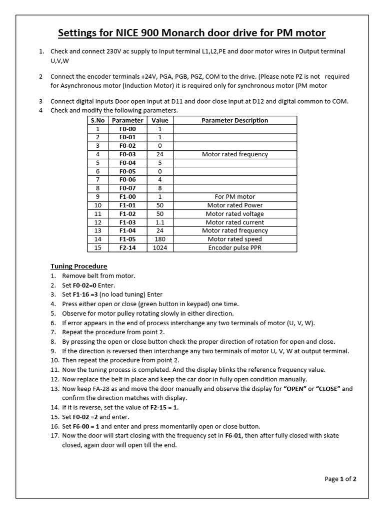 Monarch Door Drive PDF | PDF | Electronics | Electricity