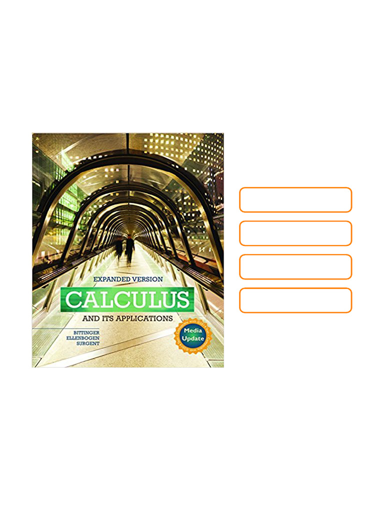 Calculus and Its Applications Expanded Version Media Update Official ...