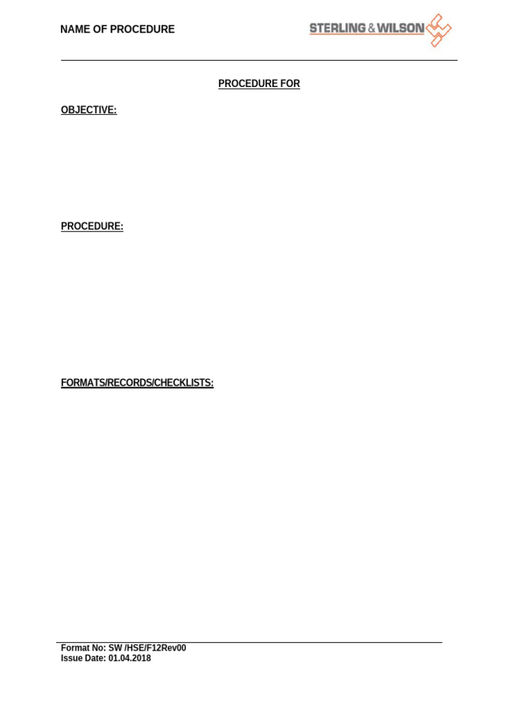 SW Hse F12 Sop | PDF