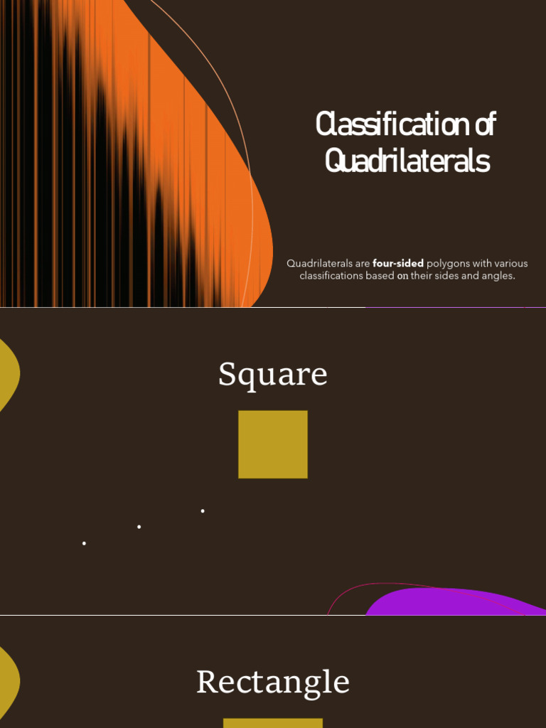 Classification of Quadrilaterals | PDF