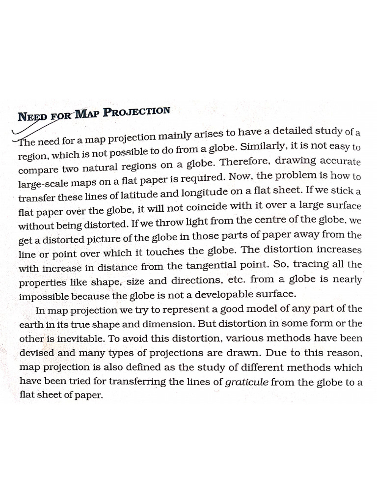 Map Projection | PDF