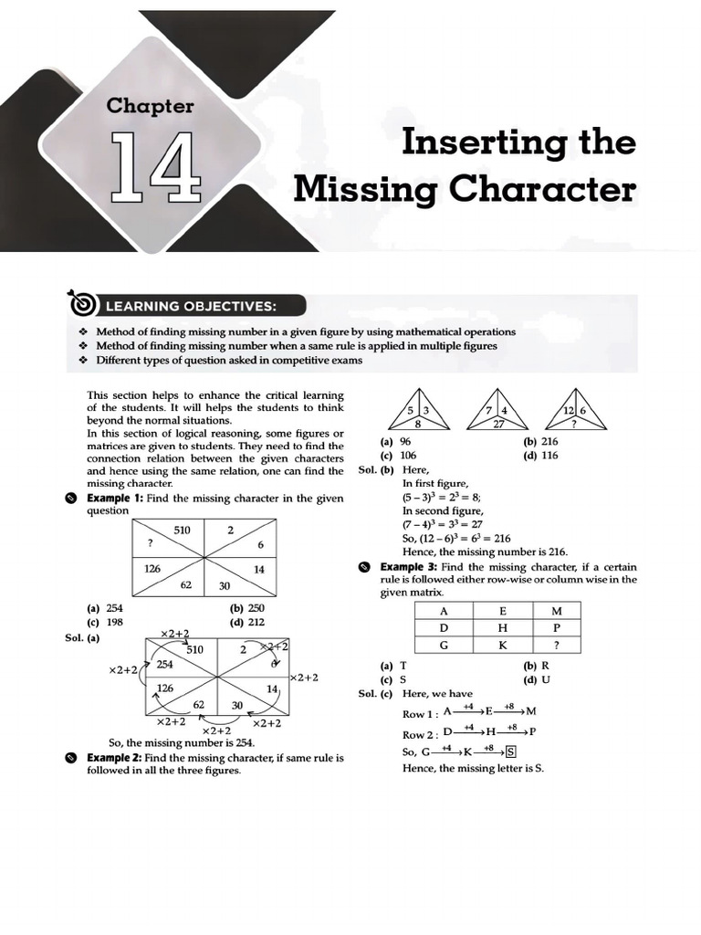 Insert Missing Characters | PDF