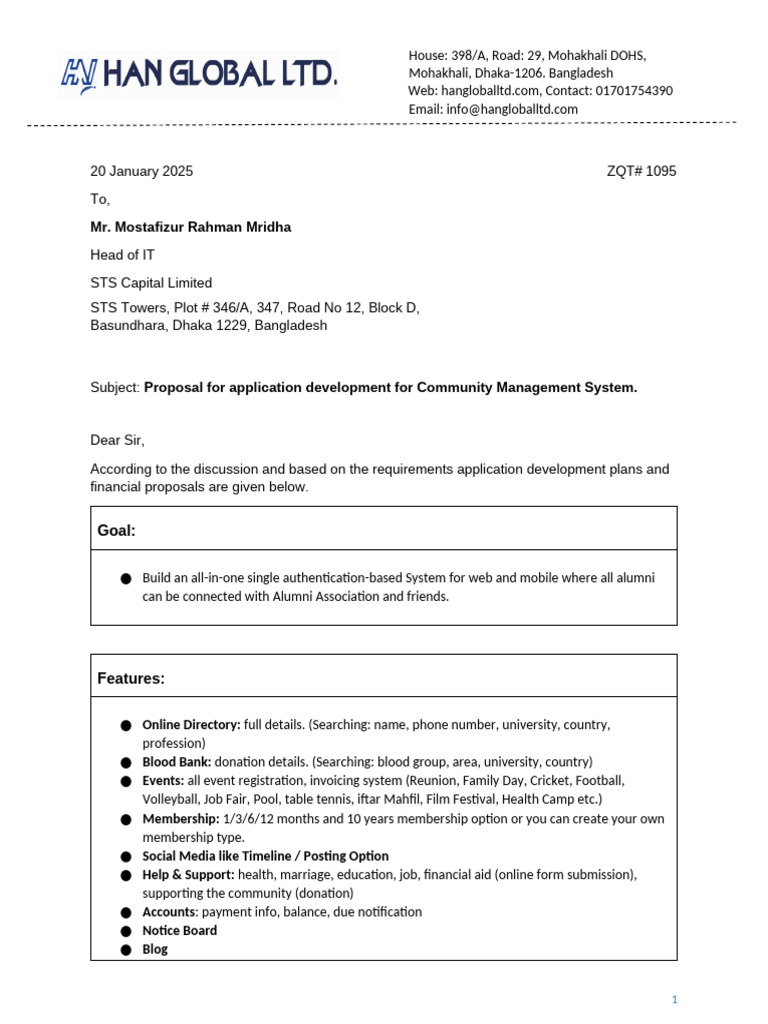 Proposal For Alumni Association Application | PDF | Intellectual ...