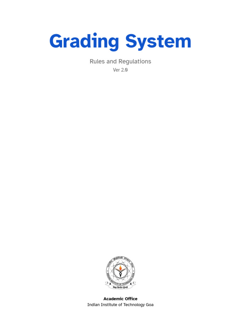 IITGoa Grading System v2 0 | PDF