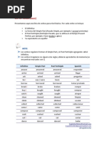 List of Irregular Verbs - Mnemonic Rhyming Groups | PDF | Grammar | Syntax