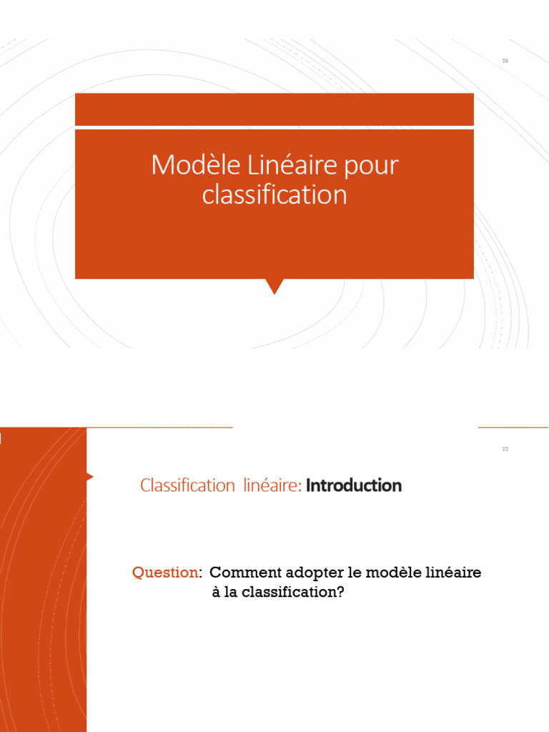 Chap4 ClassificationLinéaire | PDF | Analyse de régression ...