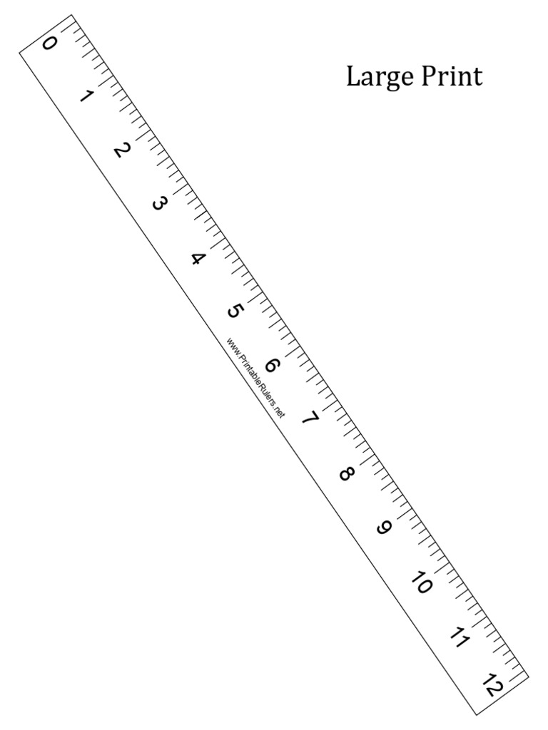 Ruler Large Print | PDF