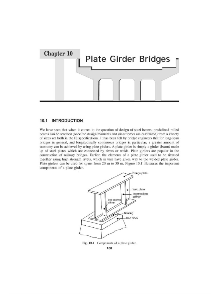 Plate Girder Bridges | PDF