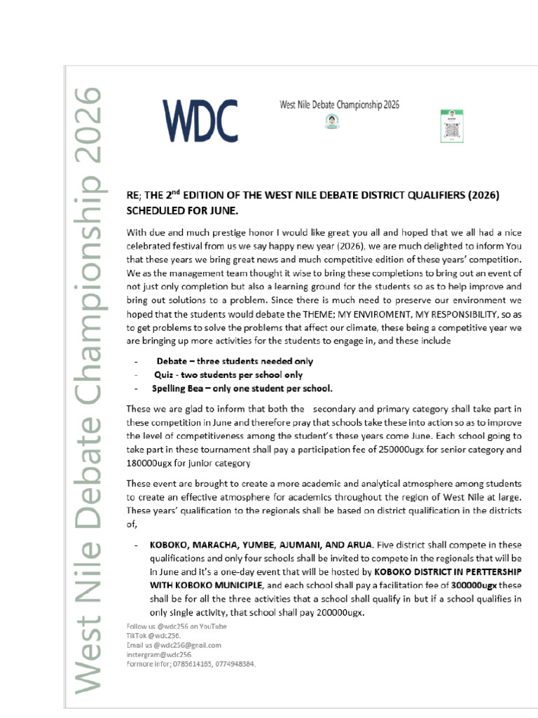 WDC Letter | PDF