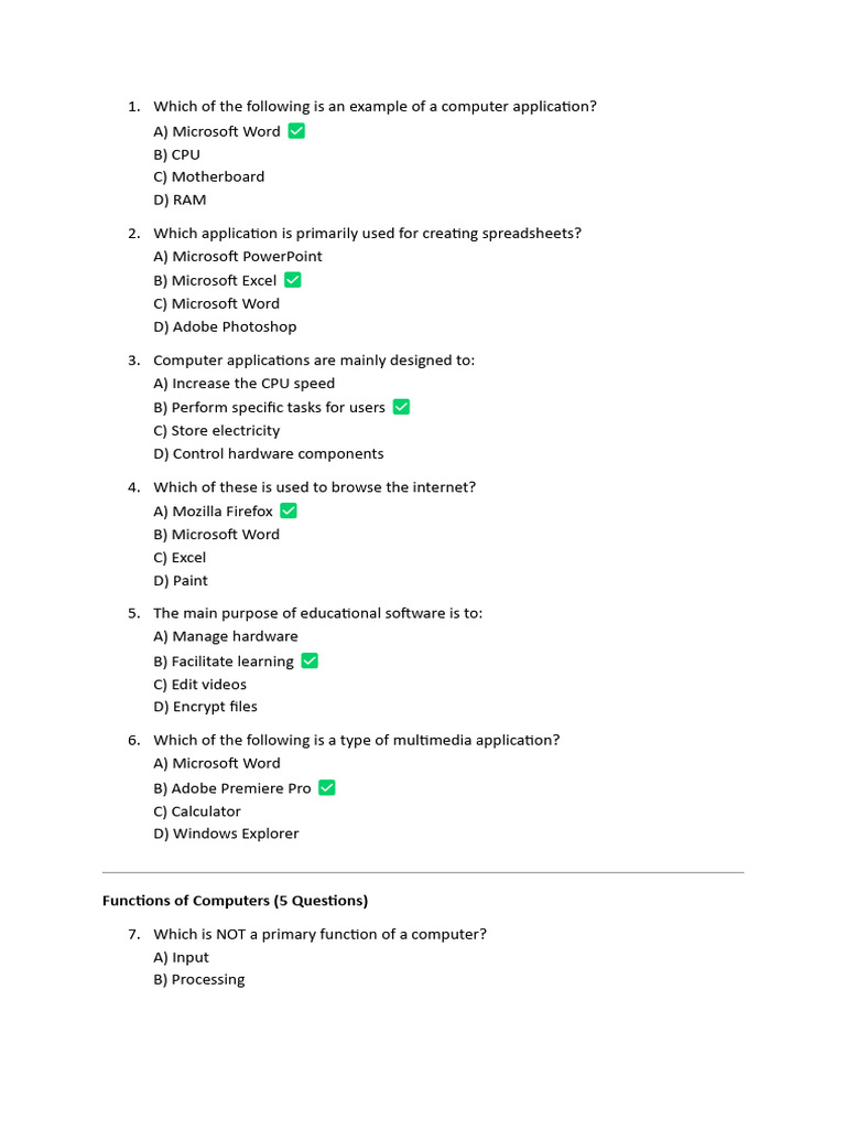 Review Questions | PDF | Computer Hardware | Computer Data Storage