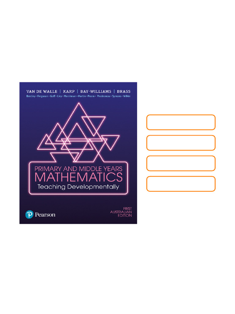 Primary and Middle Years Mathematics Teaching Developmentally  