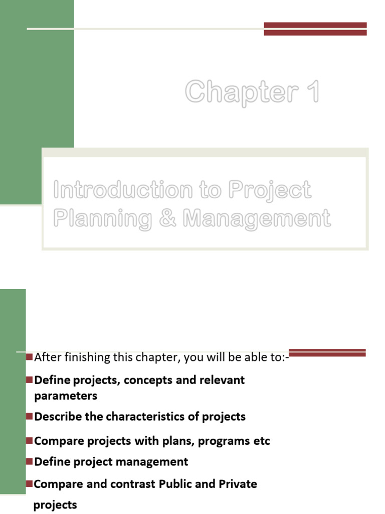 Introduction To Project Planning & Management | PDF | Project ...