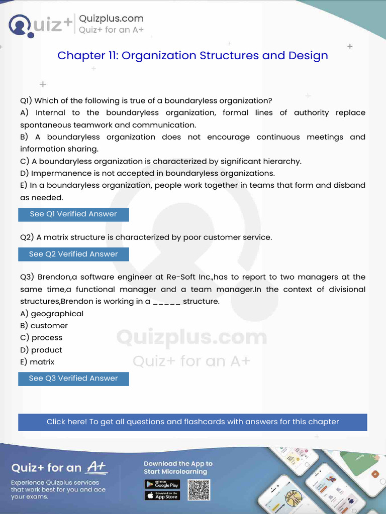 Which of The Following Is True of A Boundaryless Organization | PDF ...