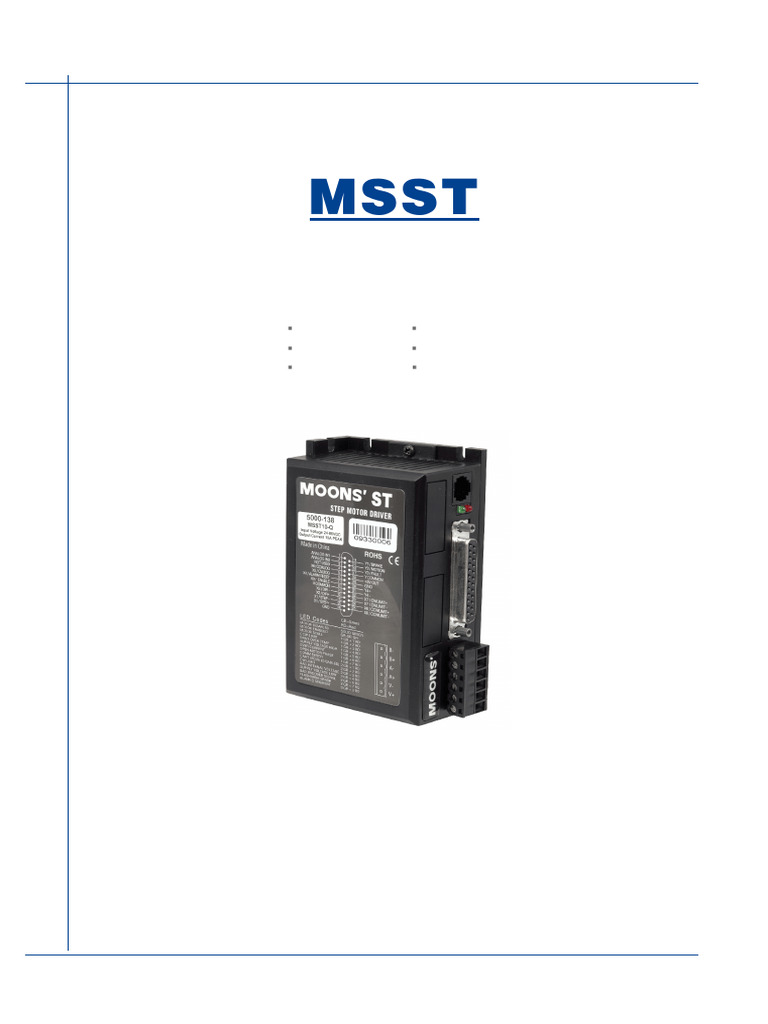 MSST5 10 Q User Manual | PDF | Power Supply | Programmable Logic Controller