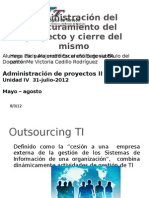 Administración del Procuramiento del proyecto y cierre del