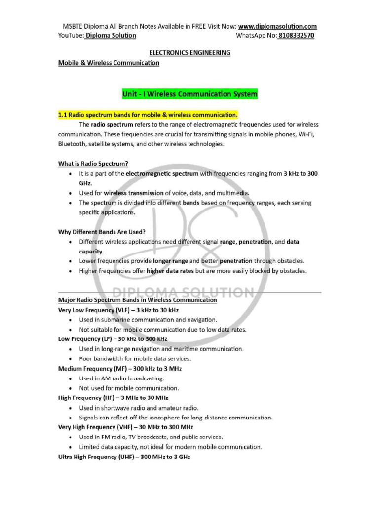 Notes Merged Merged | PDF | Channel Access Method | Bluetooth