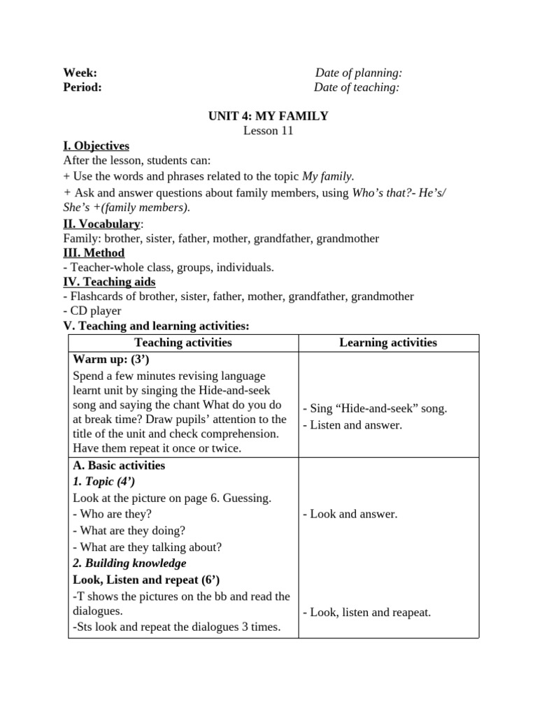 Lesson 11 | PDF | Reading Comprehension | Linguistics