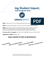 Student Impact Flyer