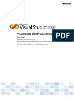 Visual Studio 2008 Product Comparison: Data Sheet